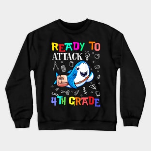 Ready To Attack 4th Grade Youth Crewneck Sweatshirt